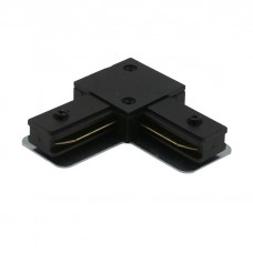 Σύνδεσμος Ράγας Γωνία 2 Καλωδίων Μαύρος 24-151